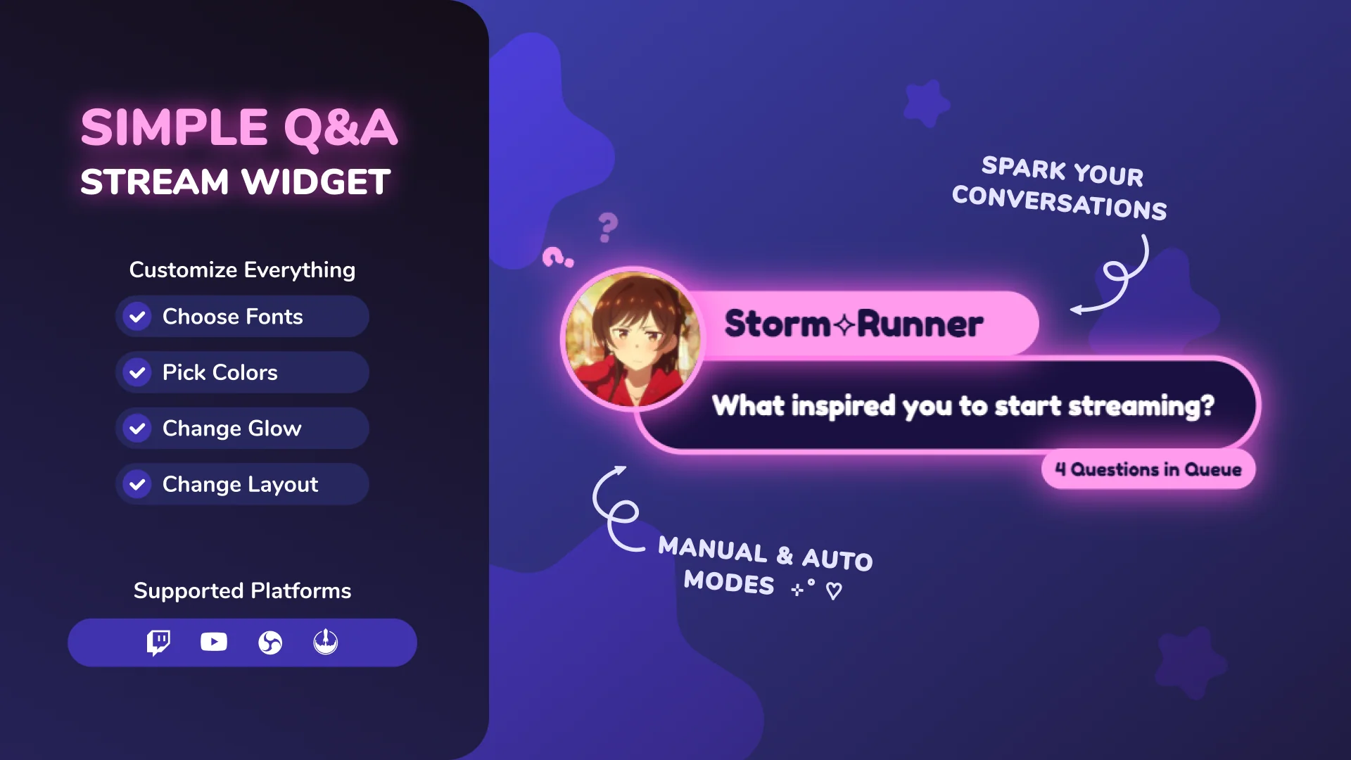 Minimalist Twitch Overlays